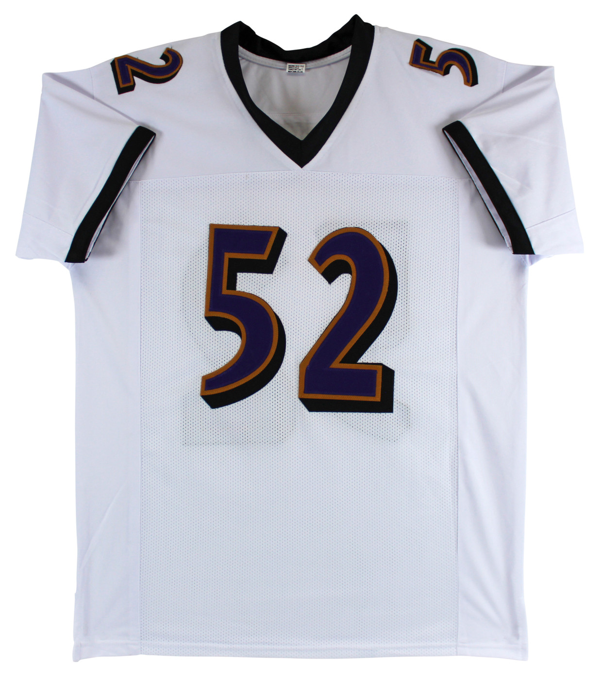 Ray Lewis Authentic Signed White Pro Style Jersey Autographed PSA/BAS Witnessed