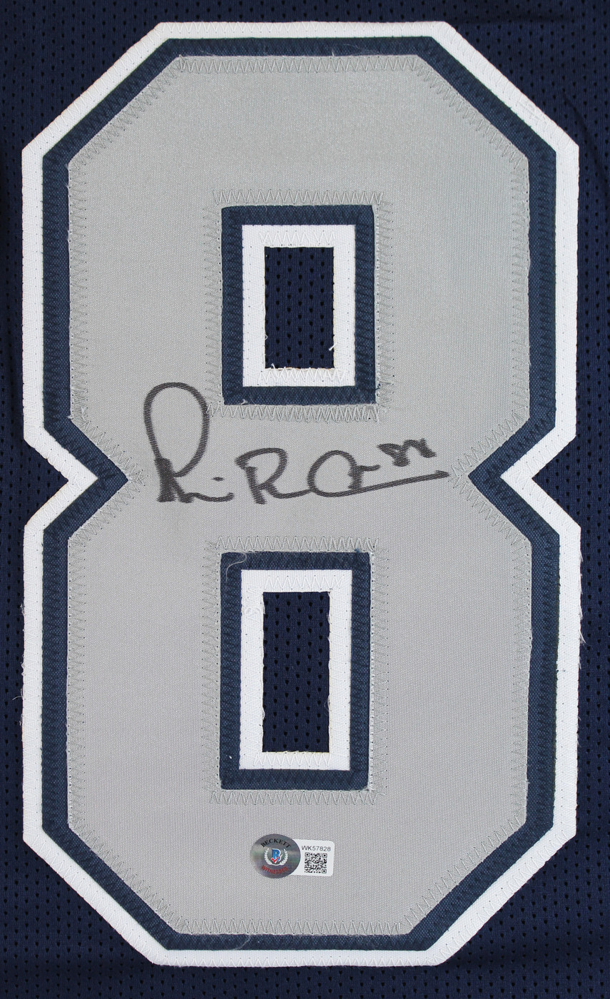 Cowboys Michael Irvin Signed Navy Blue Pro Style Jersey w/ Grey #s BAS Witnessed