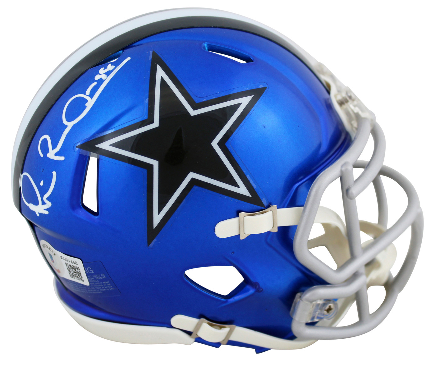 Cowboys Michael Irvin Authentic Signed Flash Speed Mini Helmet BAS Witnessed