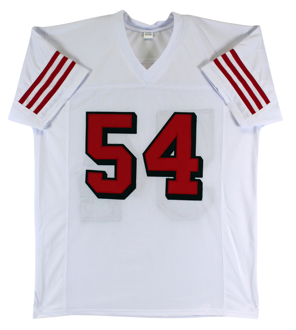 Fred Warner Signed White Pro Style Jersey w/ Dropshadow & Silver Sig BAS