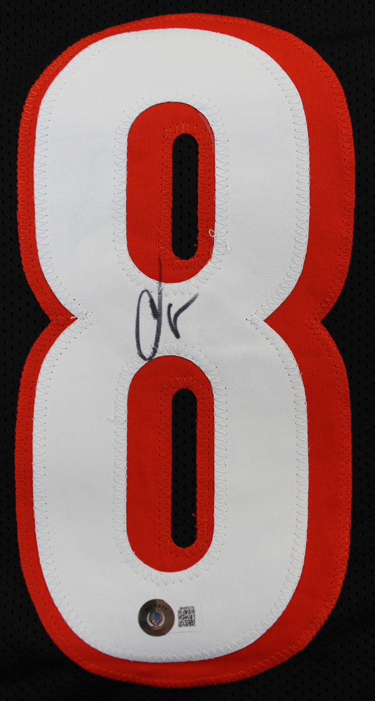 Chad Johnson Authentic Signed Black Pro Style Jersey BAS Witnessed