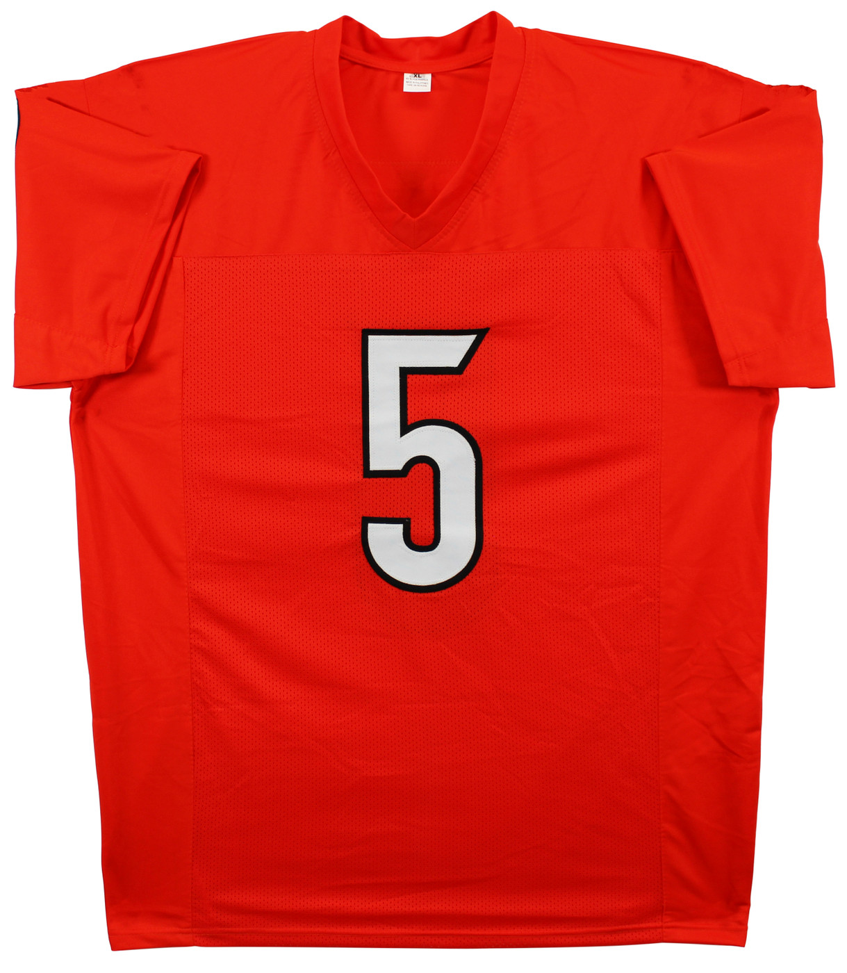 Tee Higgins Authentic Signed Orange Pro Style Jersey Autographed BAS Witnessed Version 1