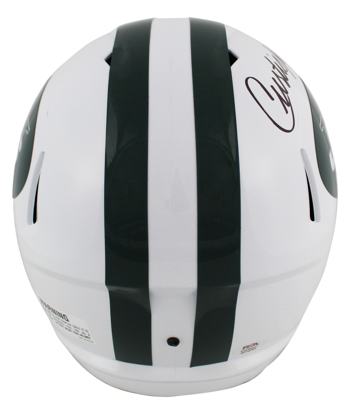 Jets Curtis Martin  Signed 1998-18 TB Full Size Speed Rep Helmet PSA/DNA Itp