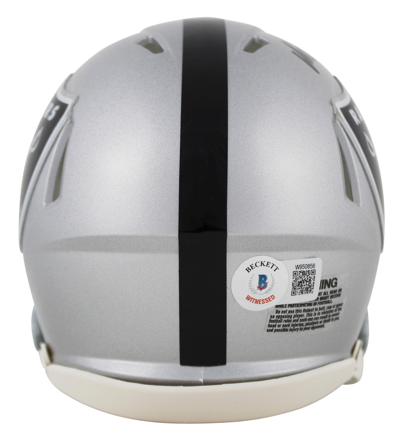 Raiders Michael Mayer Authentic Signed Speed Mini Helmet BAS Witnessed