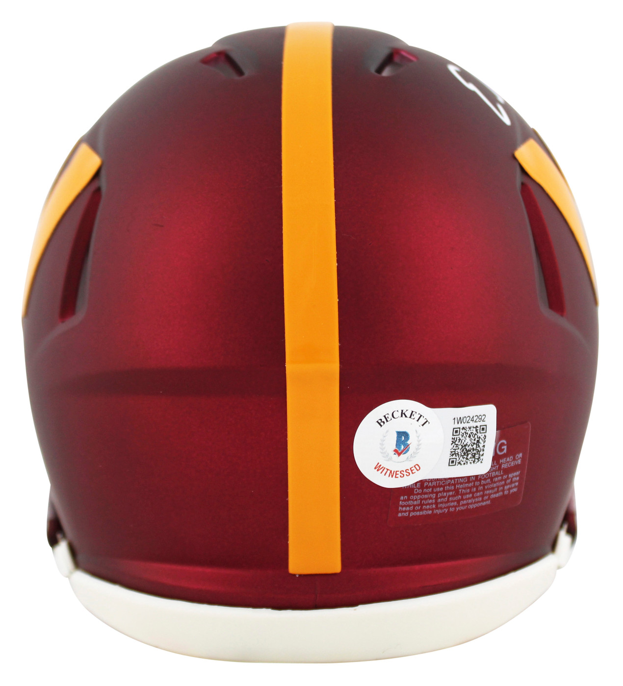 Commanders Emmanuel Forbes Authentic Signed Speed Mini Helmet BAS Witnessed