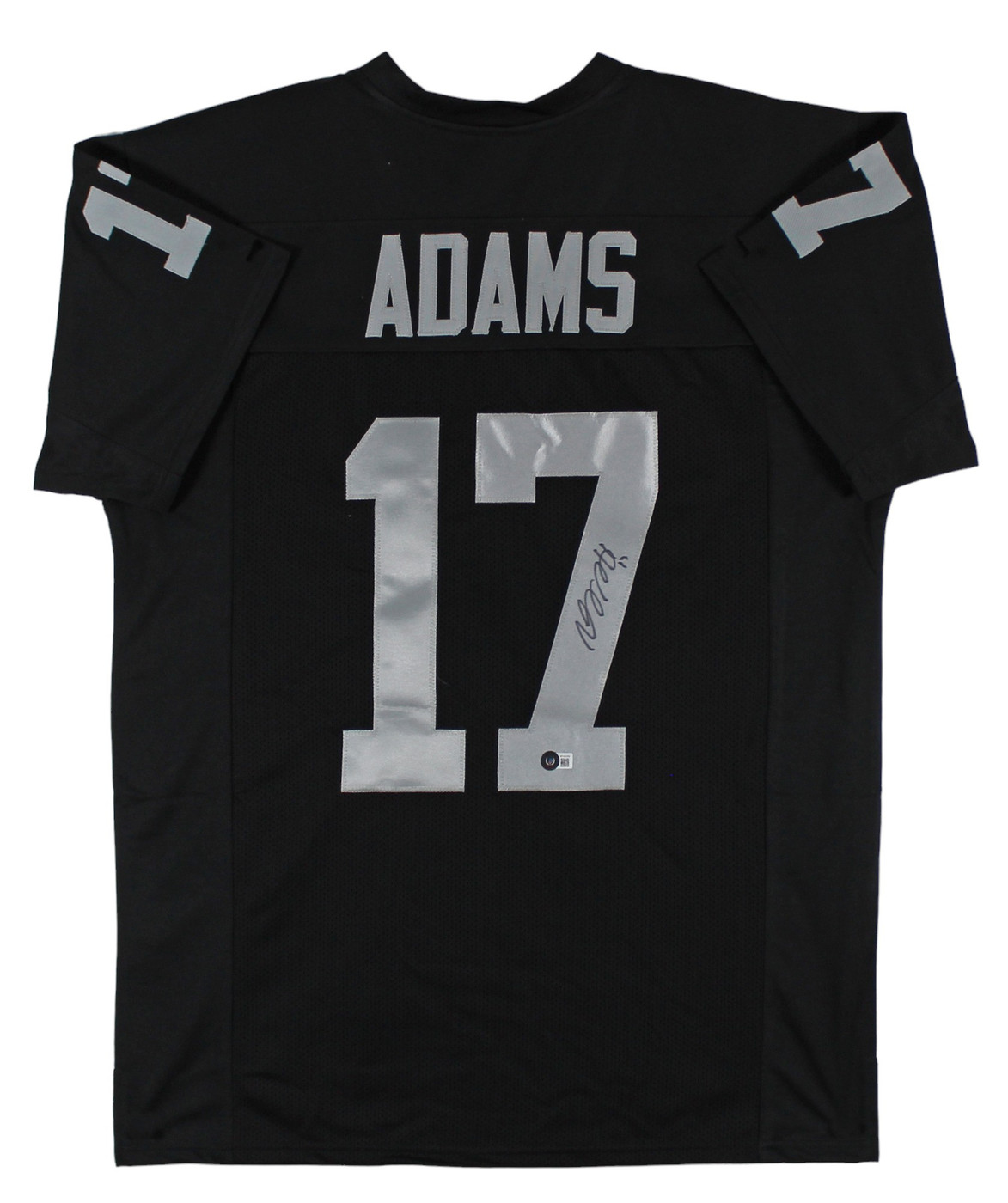 Davante Adams Authentic Signed Black Pro Style Jersey Autographed BAS Witnessed Version 1