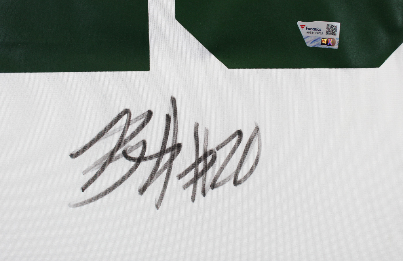 Jets Breece Hall Authentic Signed White Nike Game Jersey Autographed Fanatics