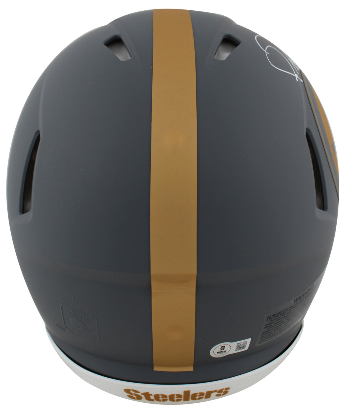 Steelers Jerome Bettis Signed Slate F/S Speed Proline Helmet W/ Case BAS Wit