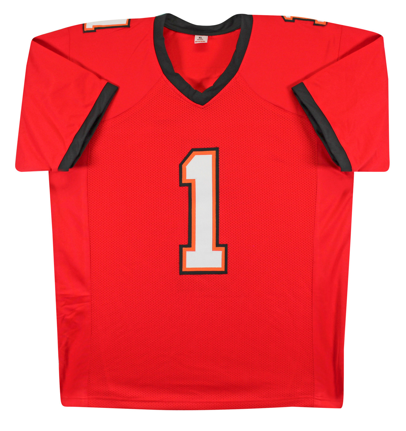 Rachaad White Authentic Signed Red Pro Style Jersey Autographed BAS Witnessed