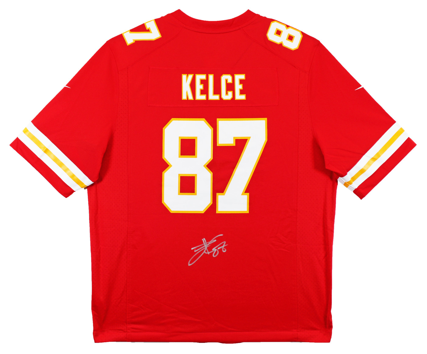 Chiefs Travis Kelce Signed Red Nike Game Jersey w/ SB LVIII Patch