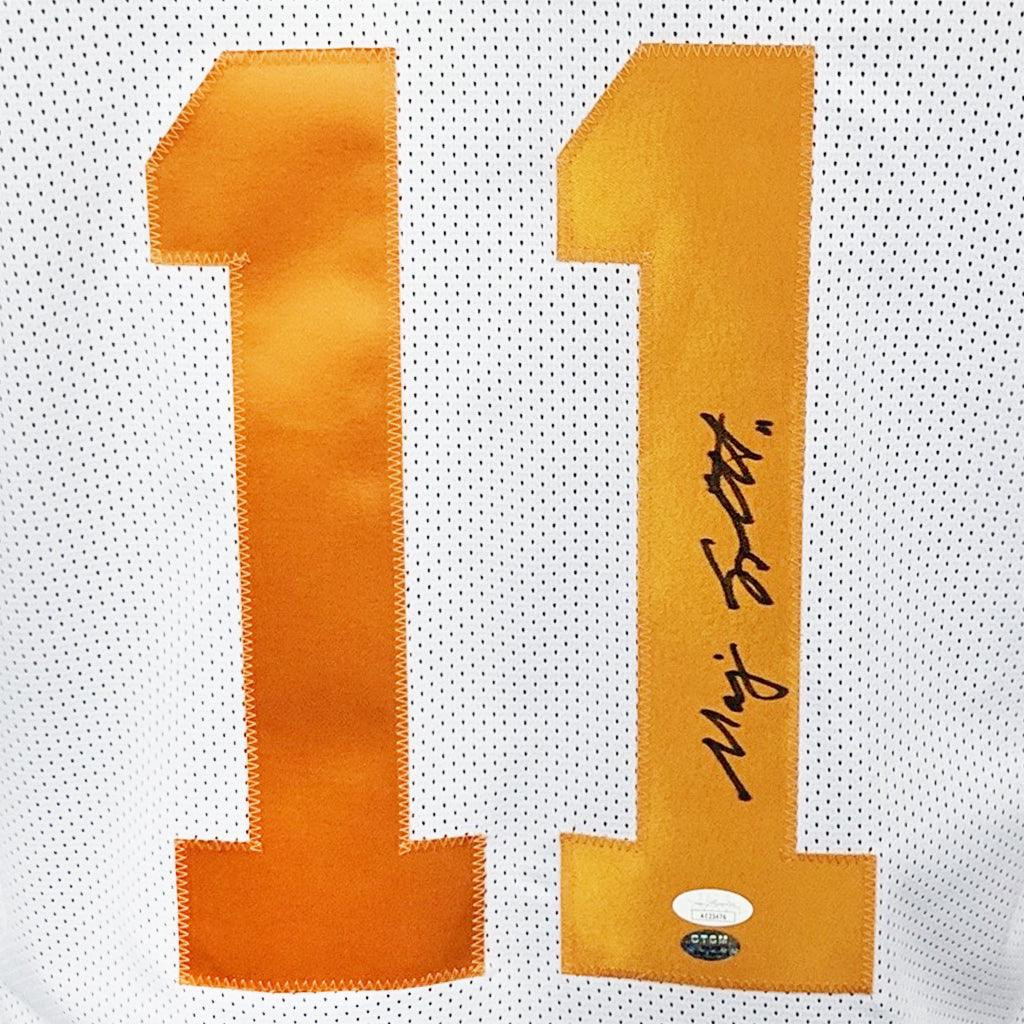 Major Applewhite Signed Texas White Football Jersey (JSA)