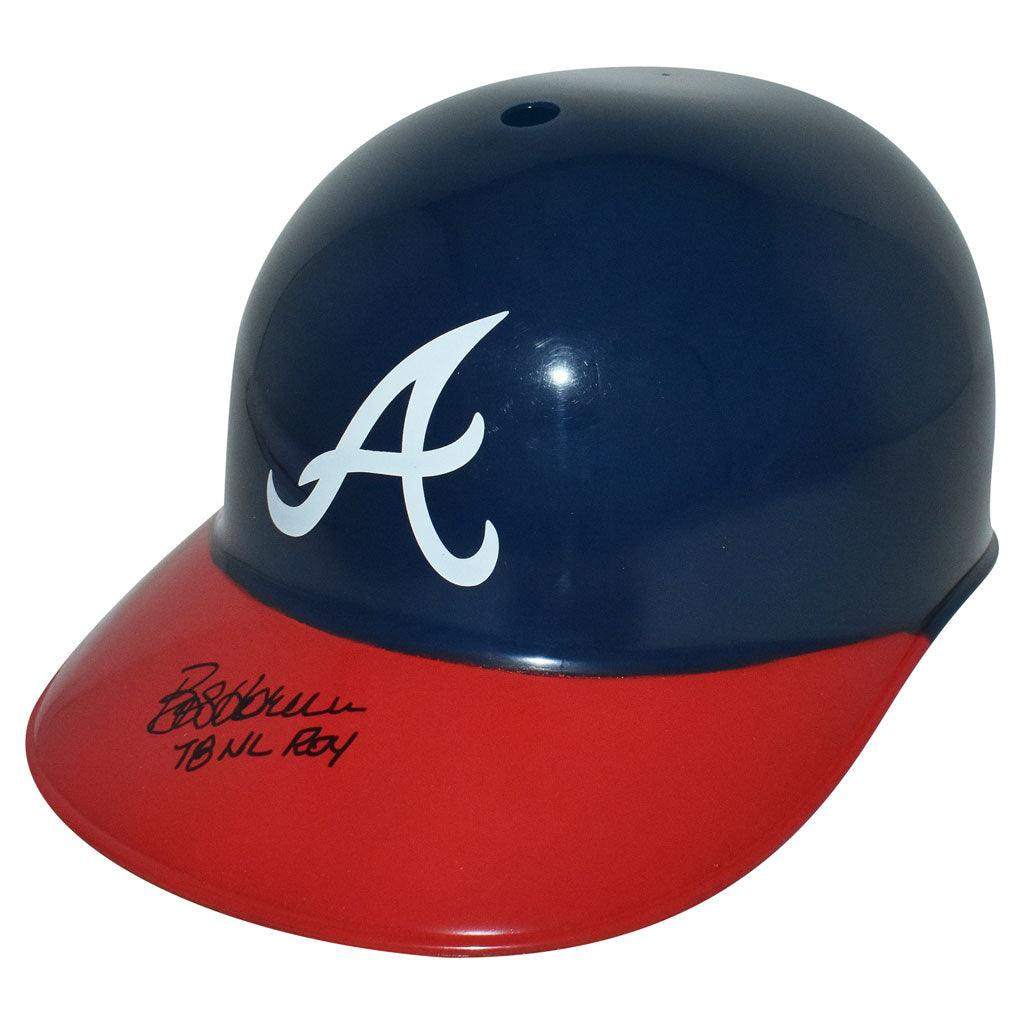 Bob Horner Signed 78 NL ROY Inscription Atlanta Braves Souvenir MLB Baseball Batting Helmet (JSA)