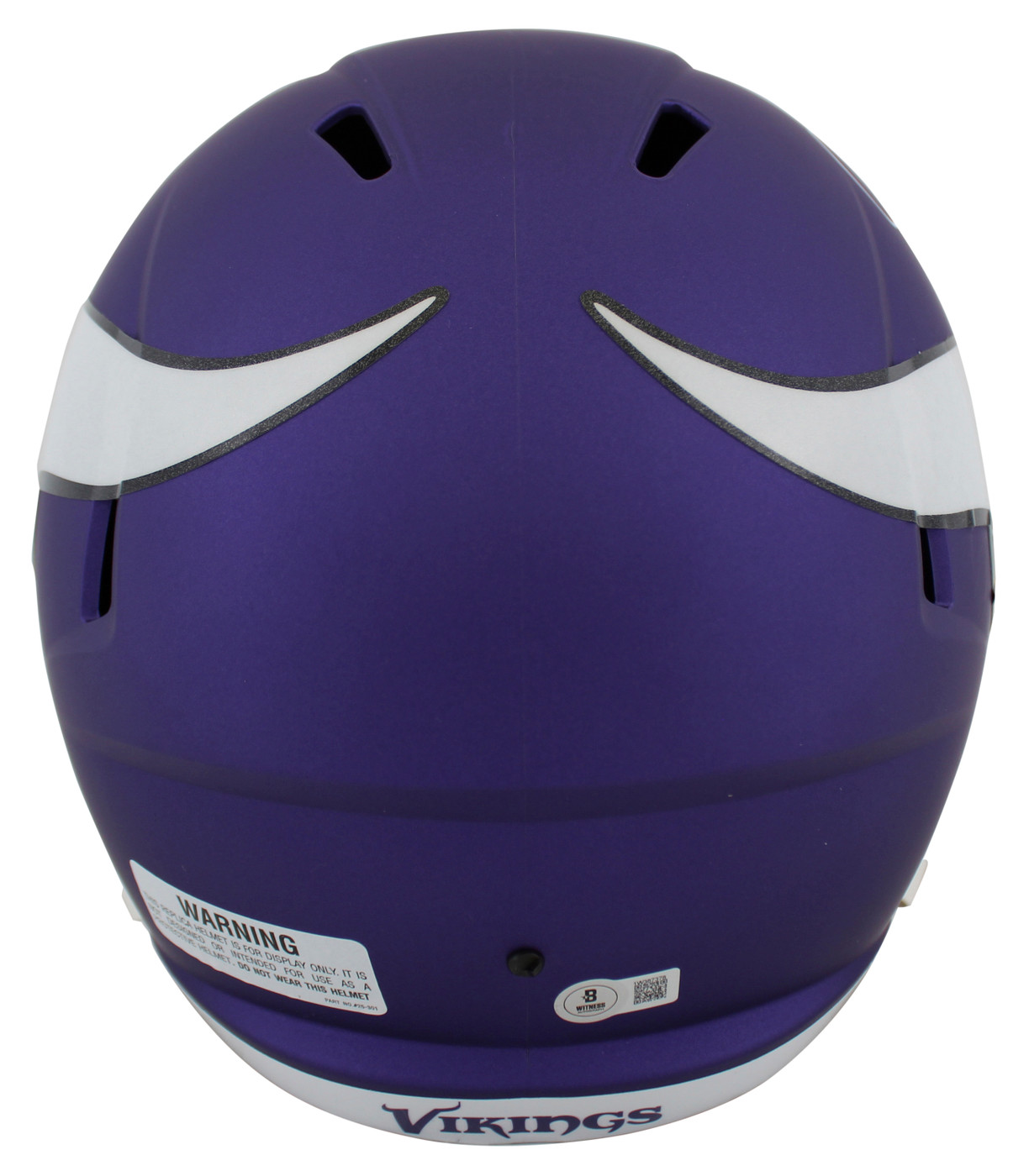 Vikings Justin Jefferson Signed Full Size Speed Rep Helmet w/ Case BAS Witnessed