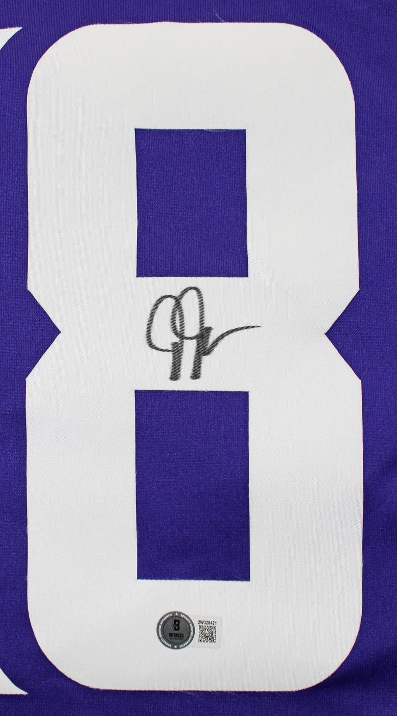 Vikings Justin Jefferson Authentic Signed Purple Nike Limited