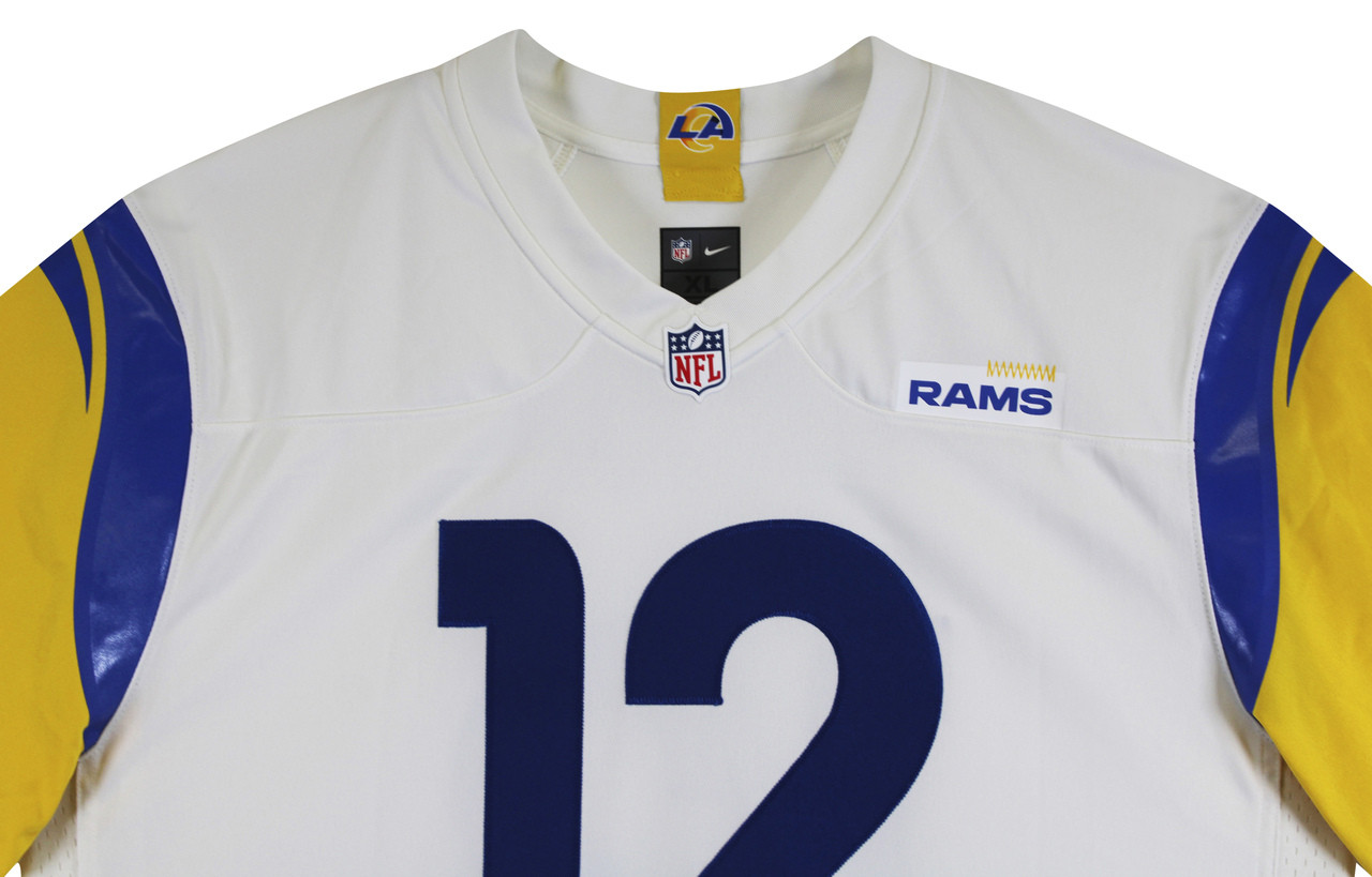 Rams Puka Nacua Authentic Signed White Nike Limited Jersey