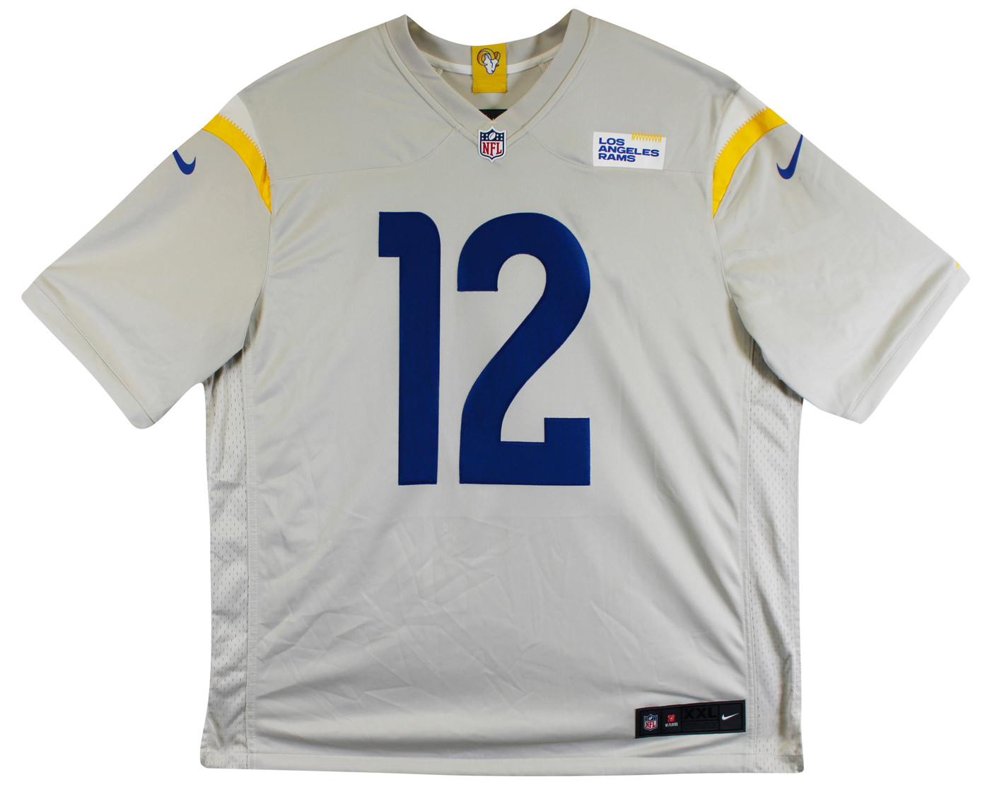 Rams Puka Nacua Authentic Signed Bone Nike Limited Jersey