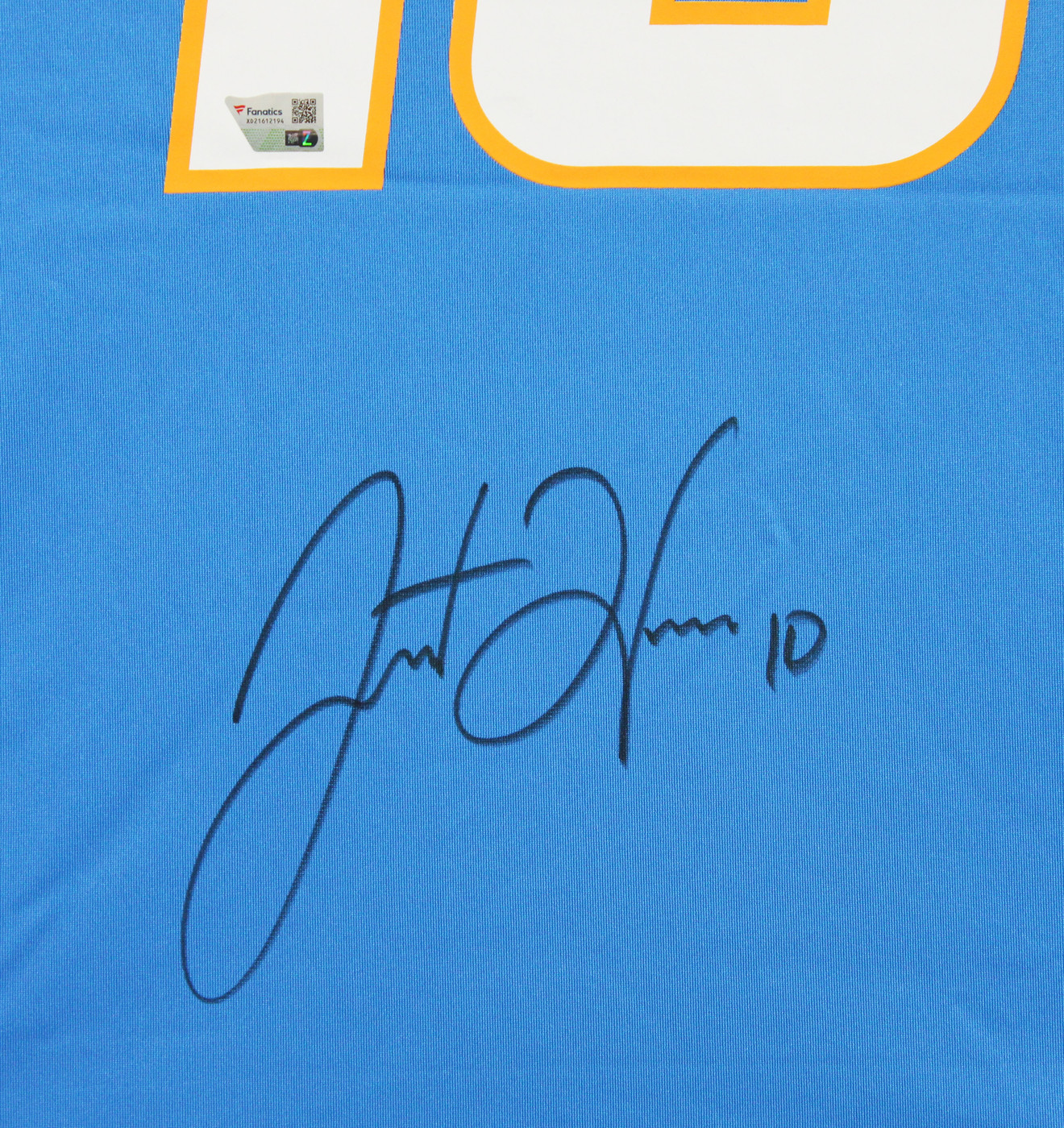 Chargers Justin Herbert Authentic Signed Powder Blue Nike Game