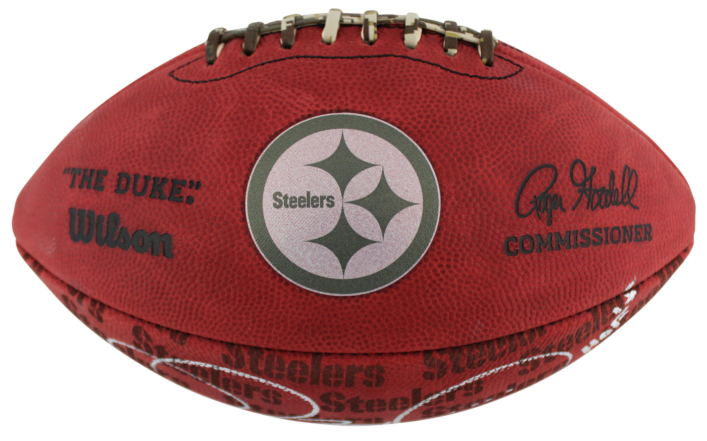 Steelers Jerome Bettis "2x Insc" Signed The Duke Showcase Football W/ Case BAS W