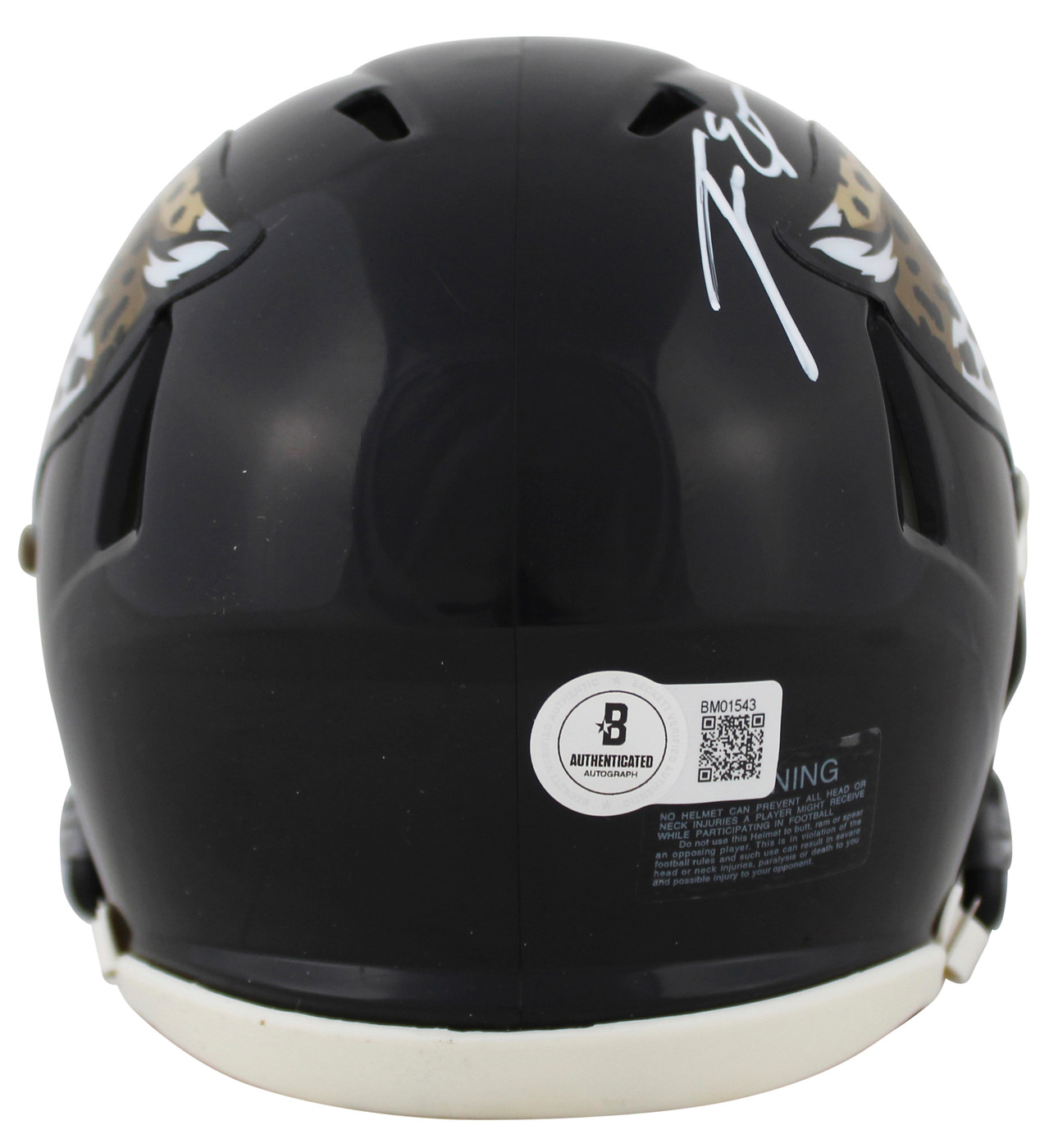 Jaguars Travis Etienne Jr. Authentic Signed Speed Mini Helmet W/ Case BAS