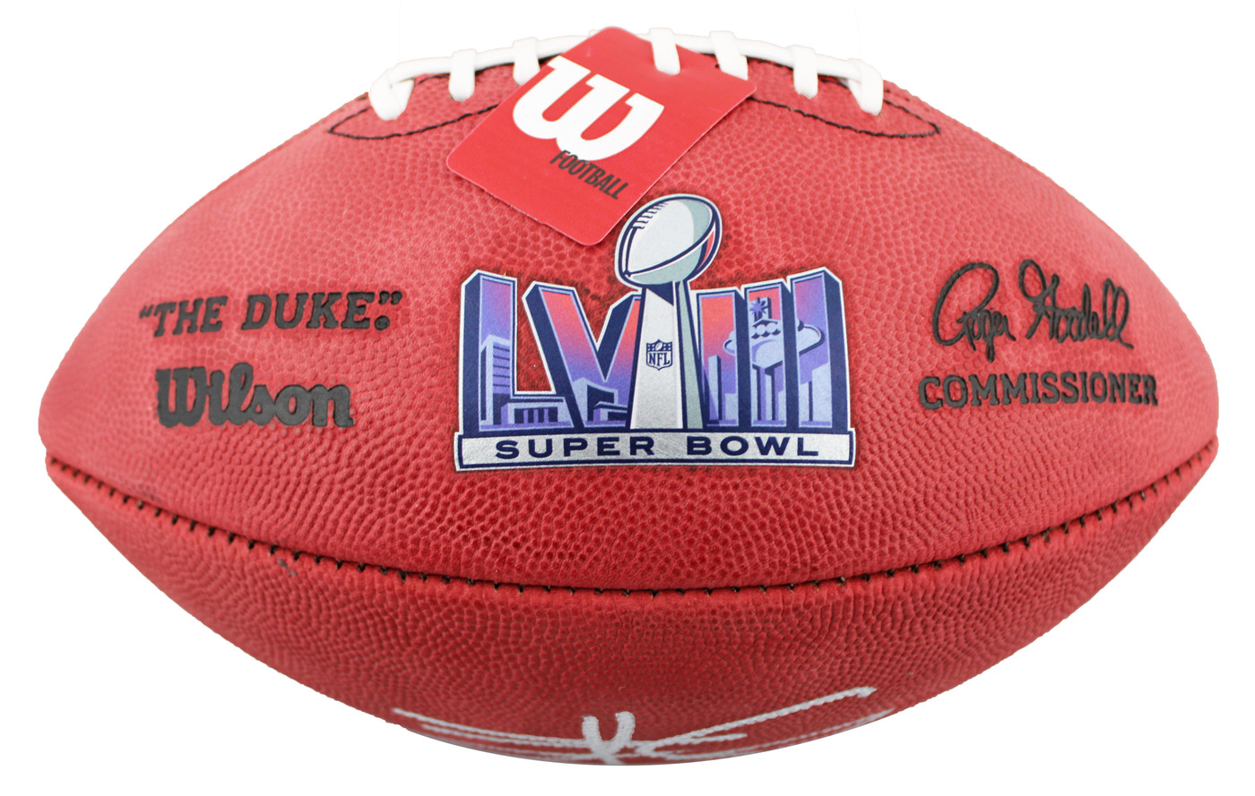 Travis Kelce Signed Super Bowl LVIII Logo Wilson 