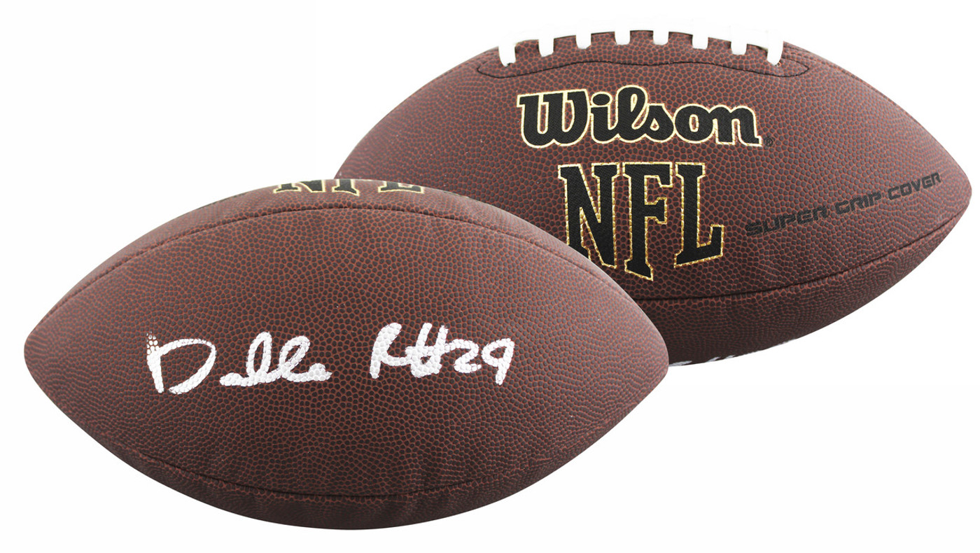 Jets Darrelle Revis Signed Wilson Super Grip Football W/ Case BAS Witnessed