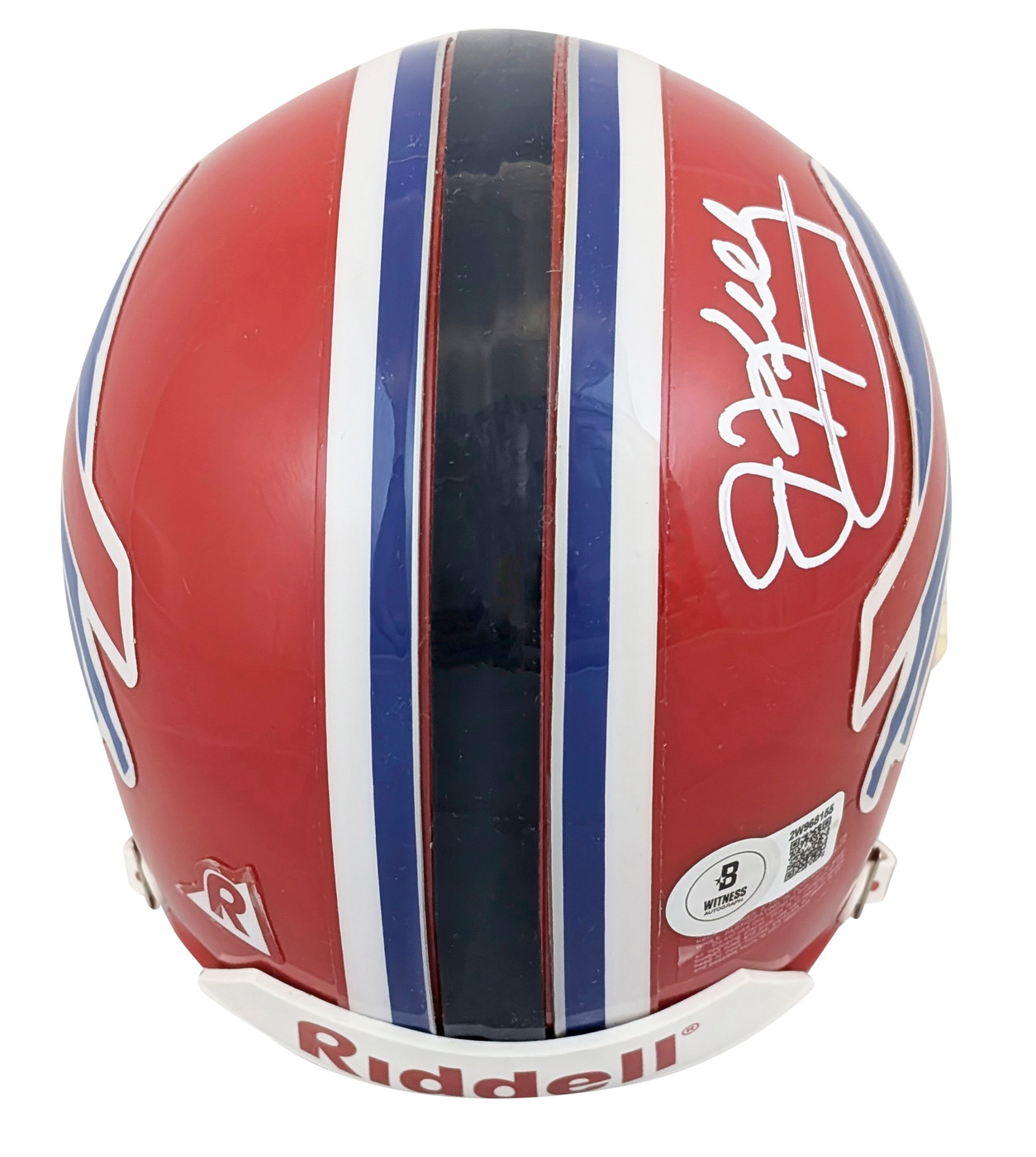 Bills Jim Kelly Authentic Signed VSR4 Rep Mini Helmet BAS