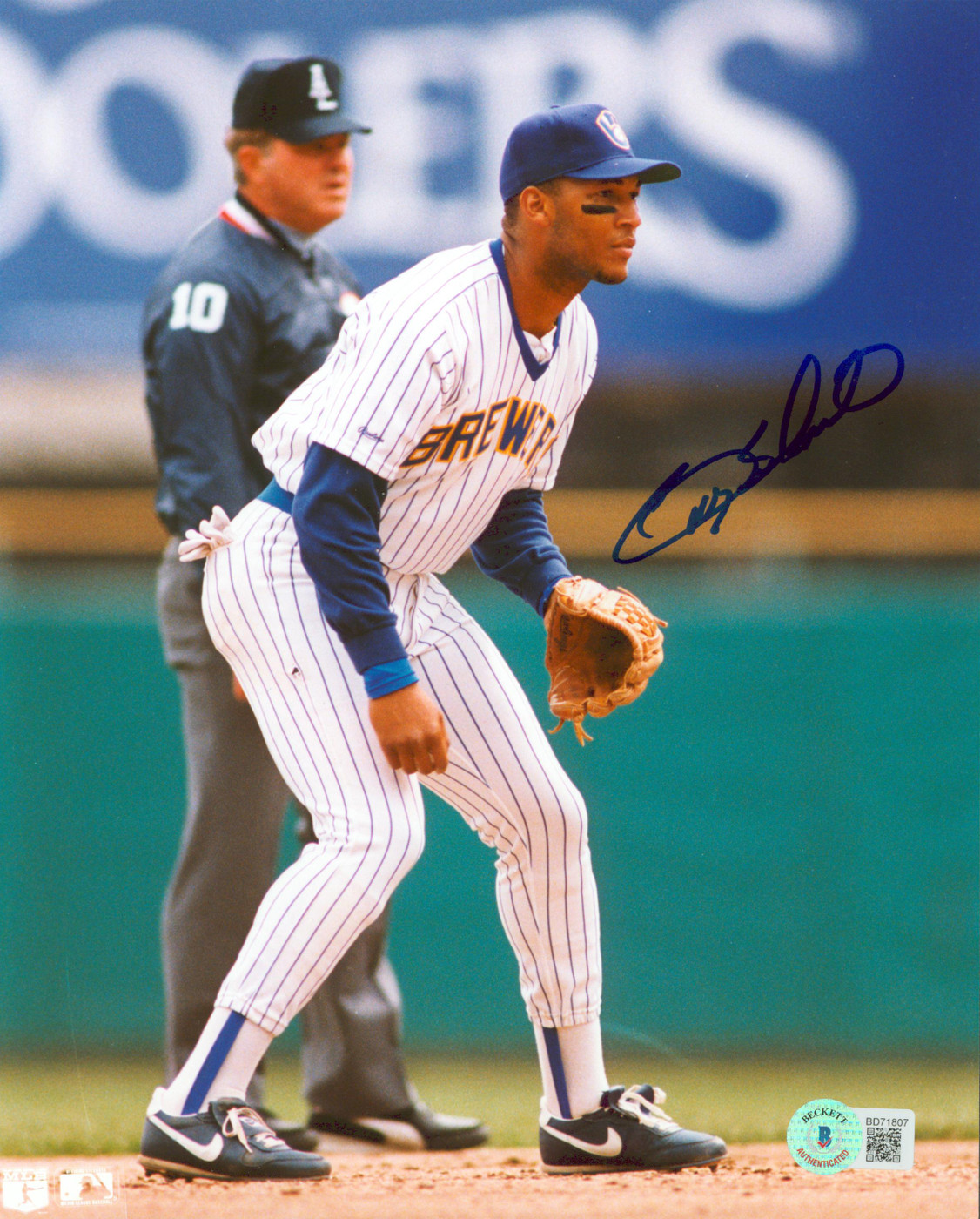 Brewers Gary Sheffield Authentic Signed 8x10 Photo Autographed BAS