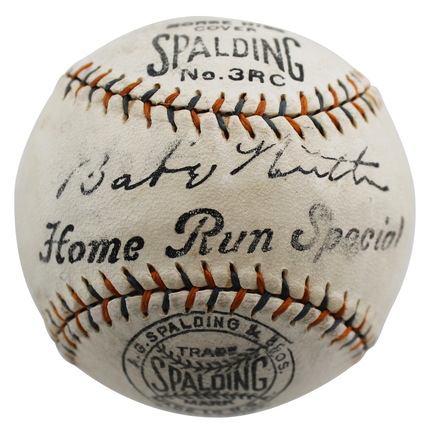 Babe Ruth Signed Spalding Home Run Special Baseball w/ Original Box BAS #AB76947