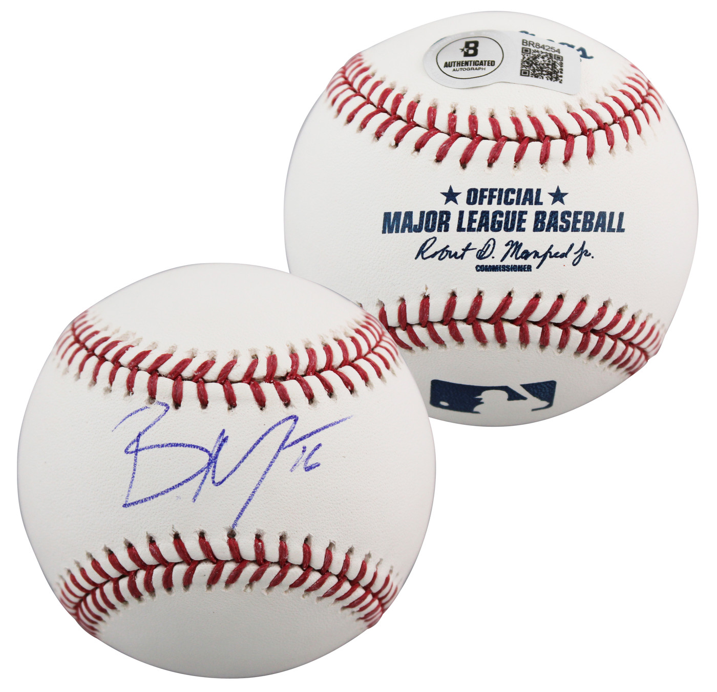 Phillies Brandon Marsh Authentic Signed Manfred Oml Baseball BAS #BR84254