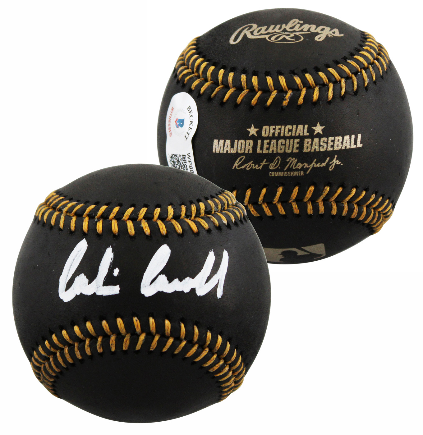 D-Backs Corbin Carroll Authentic Signed Black Oml Baseball BAS Witness #WP88919