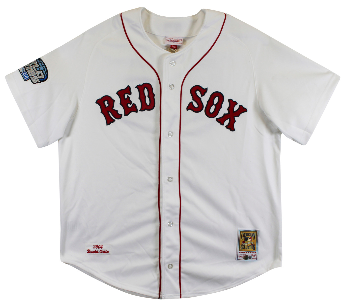 Red Sox David Ortiz Signed White Alternate Majestic Jersey BAS