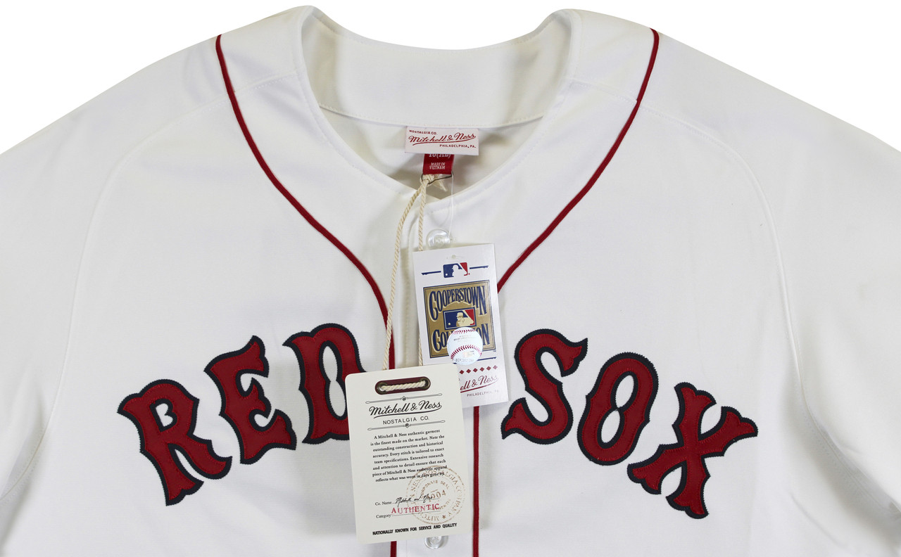 Portie 野球ユニフォームセット 赤白 Red Sox David Ortiz Signed White Alternate Majestic Jersey BAS