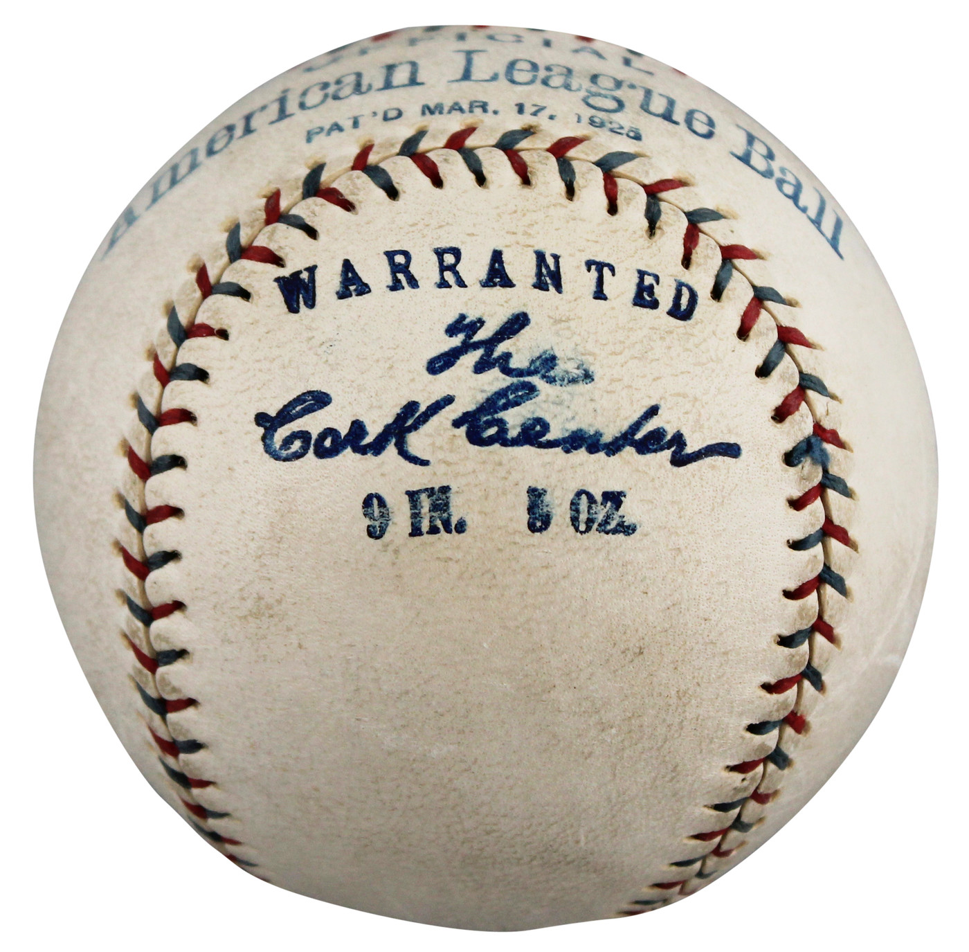 Tigers Ty Cobb Signed 1925 B. Bancroft Johnson Reach OAL Baseball