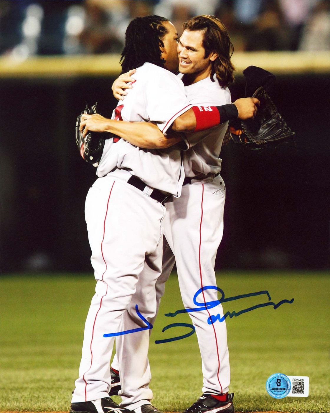 Red Sox Johnny Damon Authentic Signed 8x10 Vertical Photo BAS #BR29469