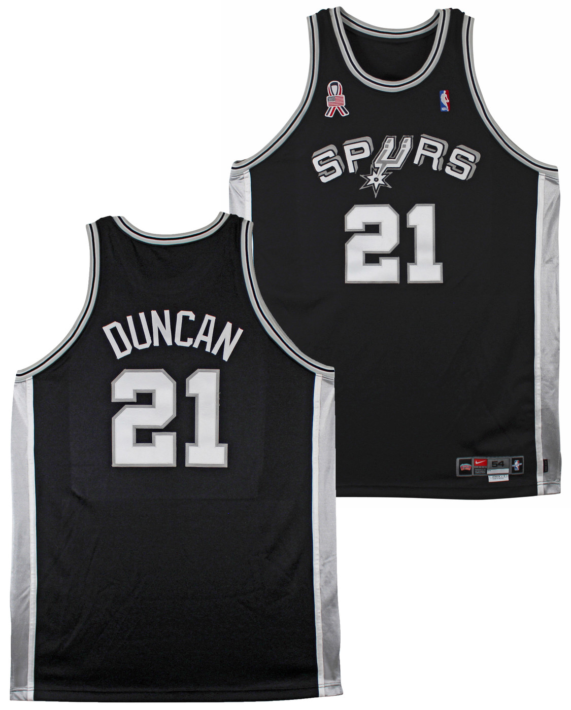 Nike SPURS TIM DUNCAN スウィングマンジャージ Spurs Tim Duncan 2001-02 Game Worn Nike +4
