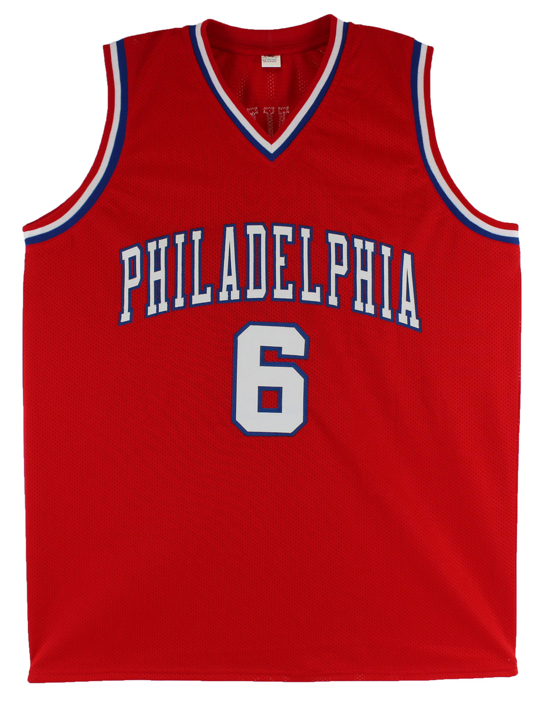 Julius "Dr. J" Erving Authentic Signed Red Pro Style Jersey BAS