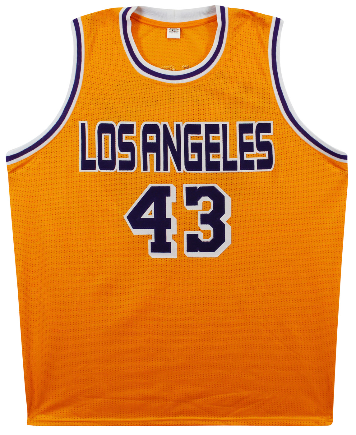 Mychal Thompson "2x NBA Champ" Authentic Signed Yellow Pro Style Jersey BAS Wit