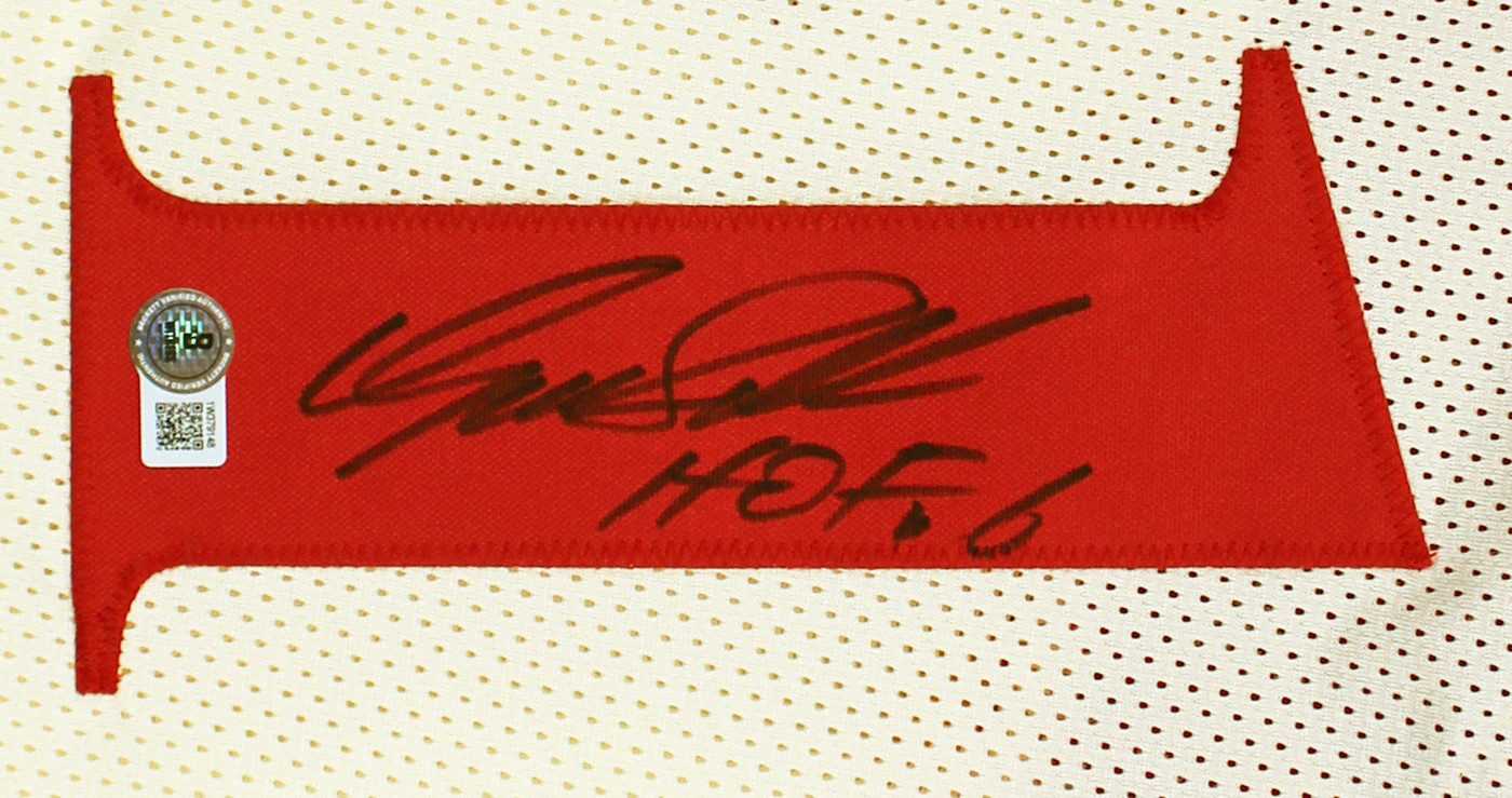 Dominique Wilkins "HOF 06" Authentic Signed Cream Pro Style Jersey BAS Witnessed