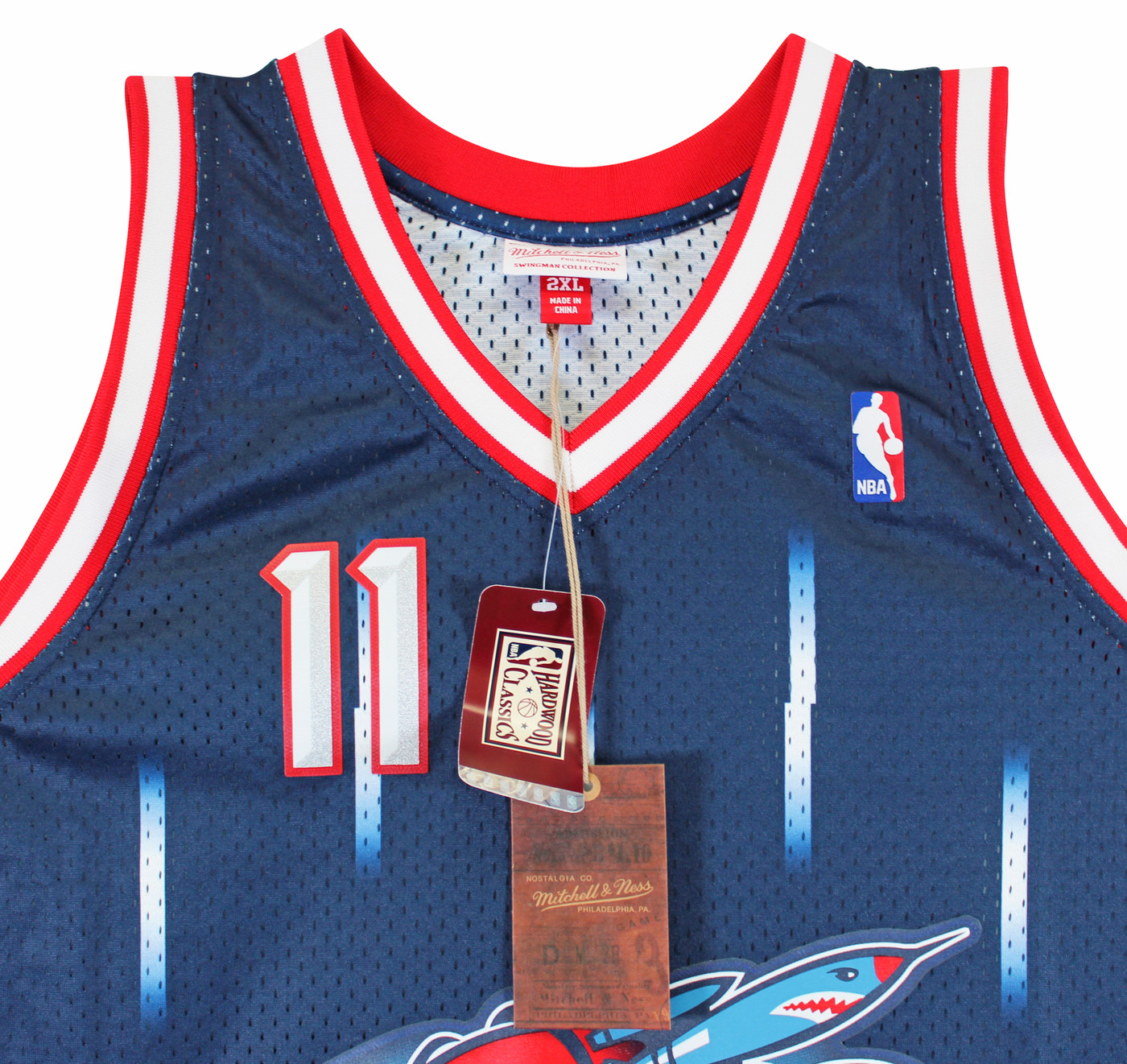 Rockets Yao Ming Signed Blue M&N 2002-03 HWC Swingman Jersey