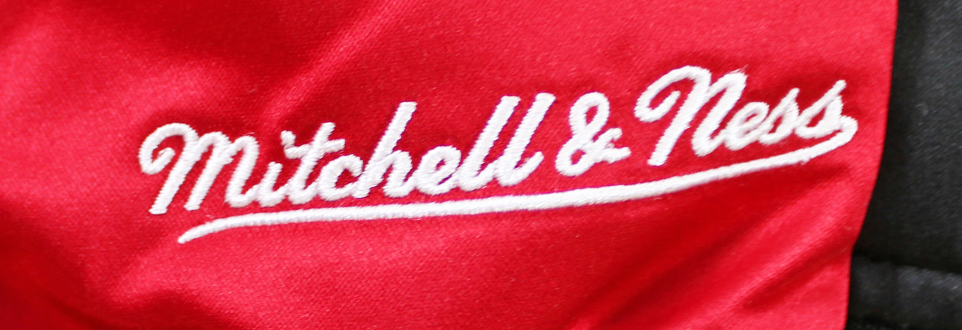 Bulls Dennis Rodman Authentic Signed Black M&N Warmup Jacket BAS