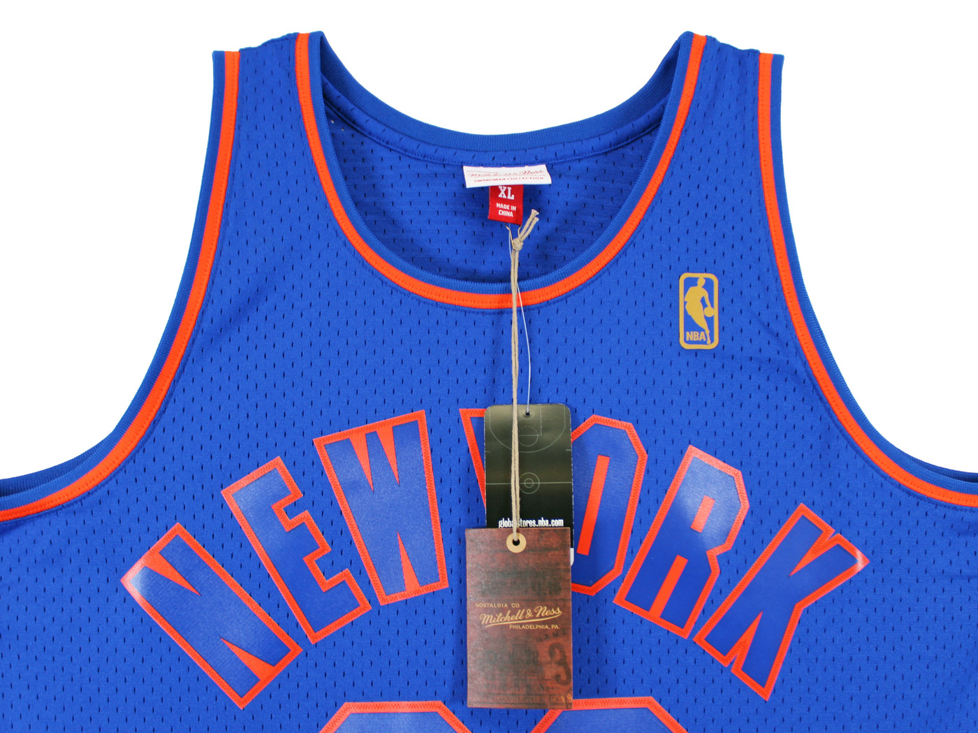 Knicks Patrick Ewing Authentic Signed Blue Mitchell & Ness Jersey
