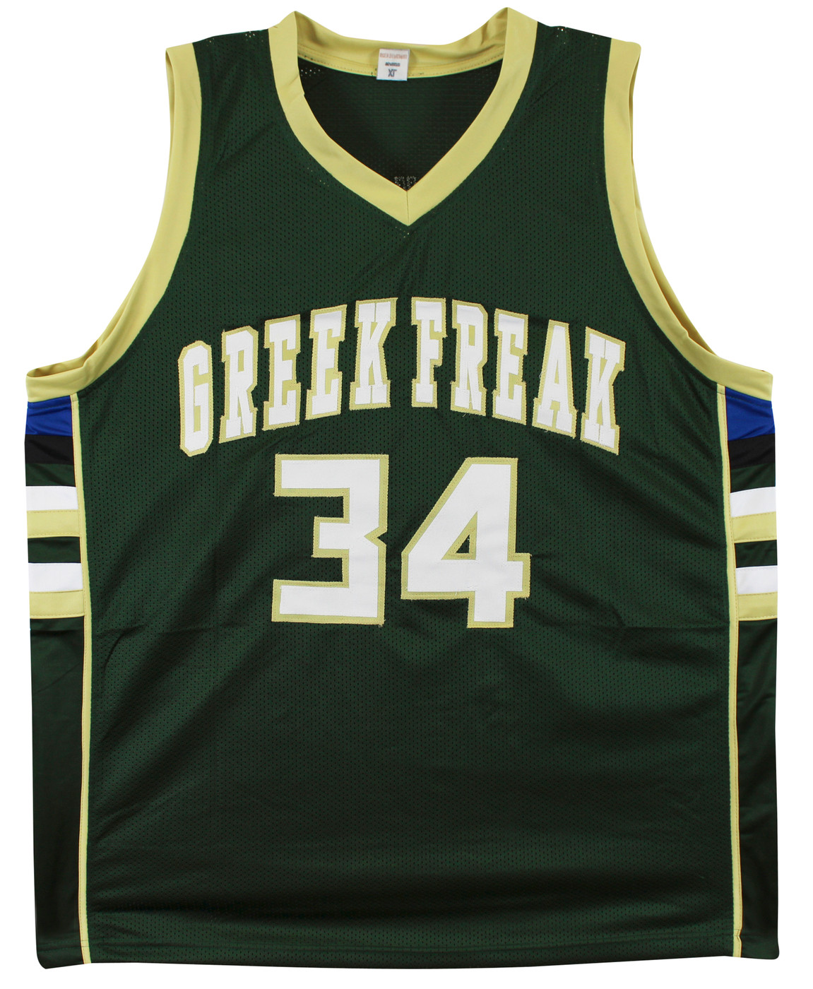 Giannis Antetokounmpo Authentic Signed Green Pro Style Jersey JSA