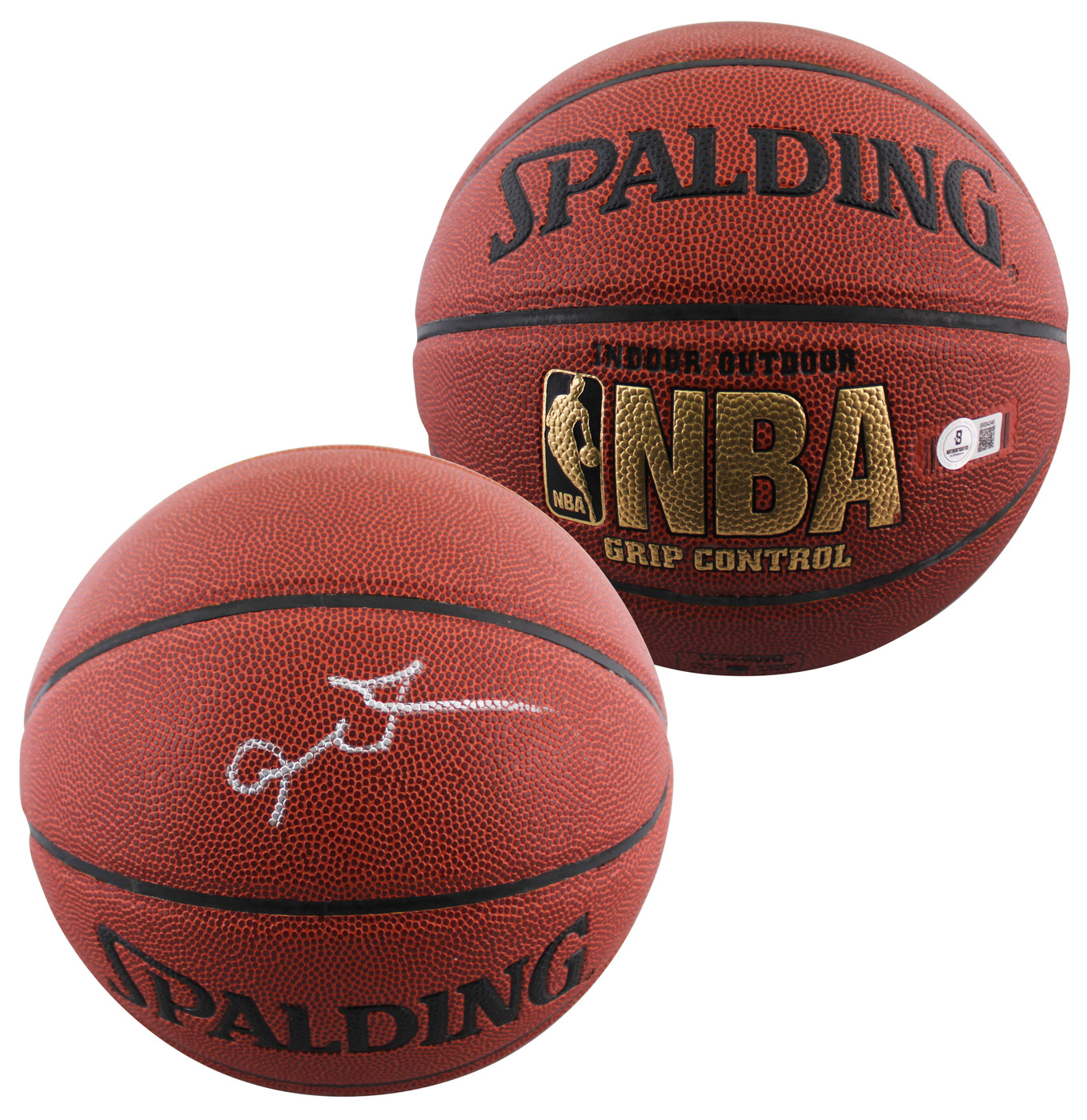 76ers Allen Iverson Authentic Signed Spalding I/O Basketball BAS #BR84346