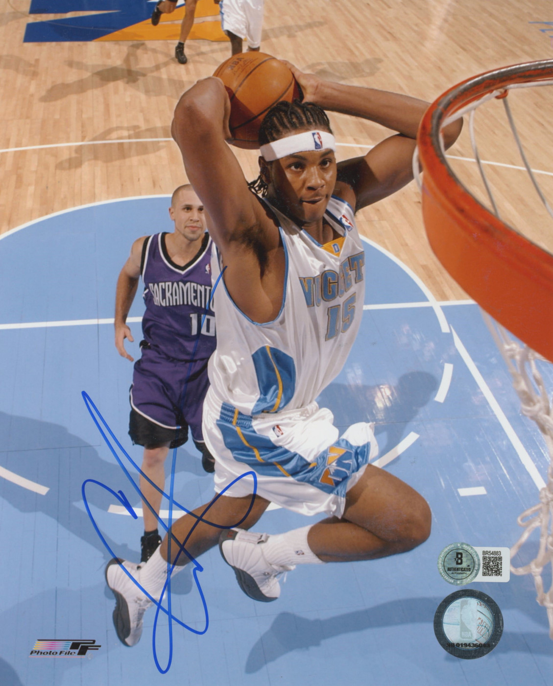 NBA Carmelo Anthony サイン入り写真 RARE Carmelo Anthony Melo NBA Autographed Signed Photo JSA