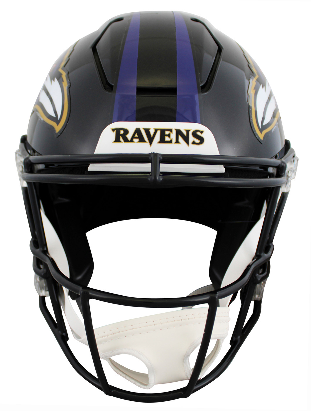 Ravens Ed Reed & Ray Lewis Signed Speed Flex Full Size Helmet BAS