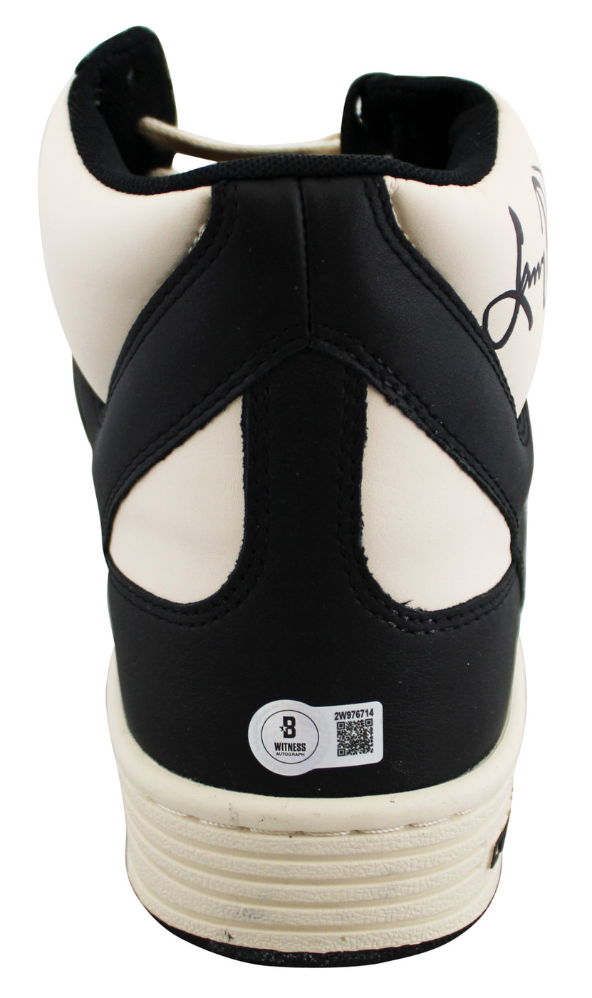 Celtics Larry Bird Signed Right Black & White Converse Weapon Shoe