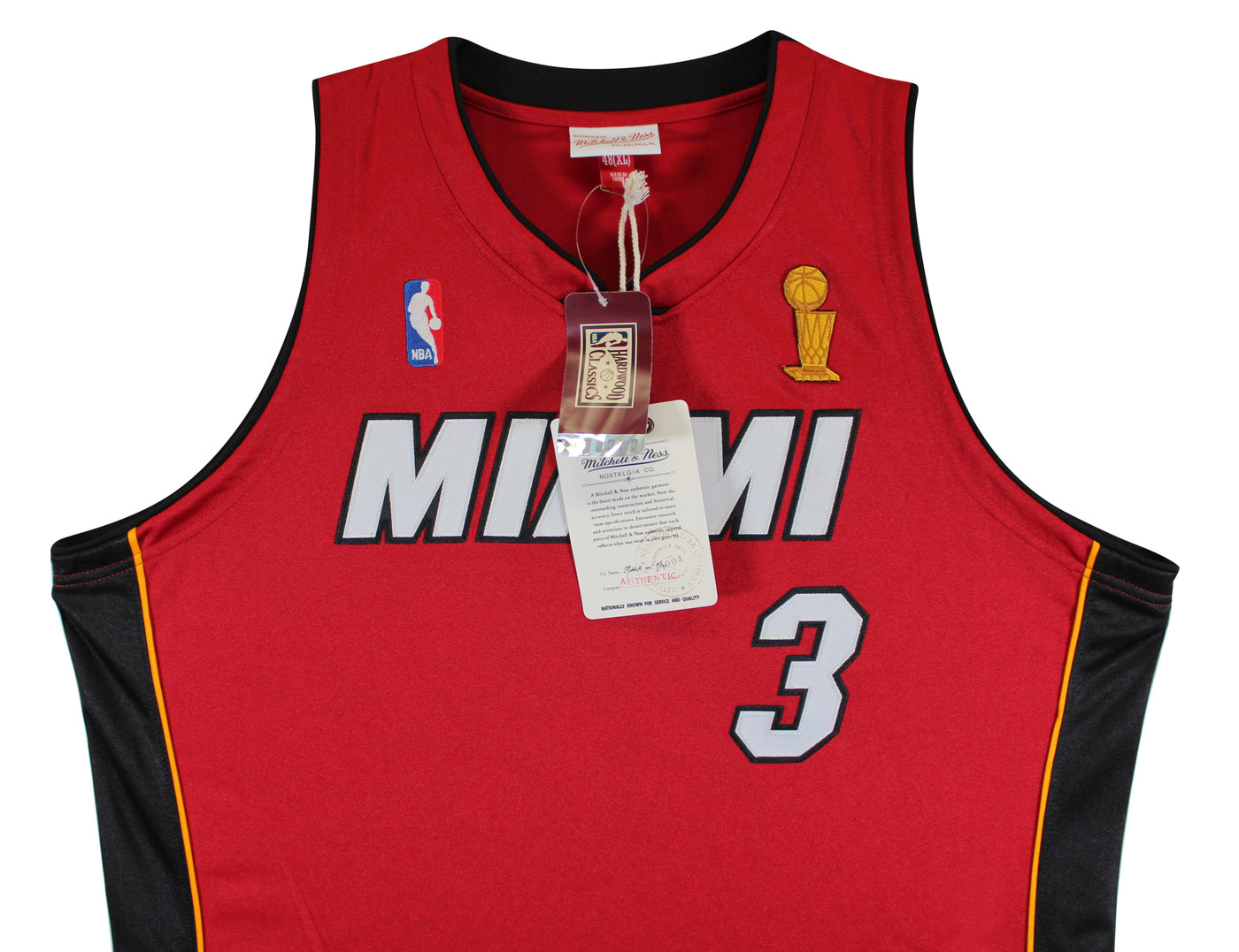 Heat Dwyane Wade Signed 2005-06 Red Mitchell & Ness Authentic