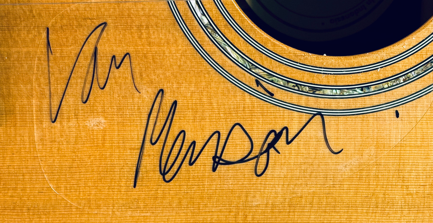 Van Morrison Signed Guitar – Authenticated Autograph, Music Legend