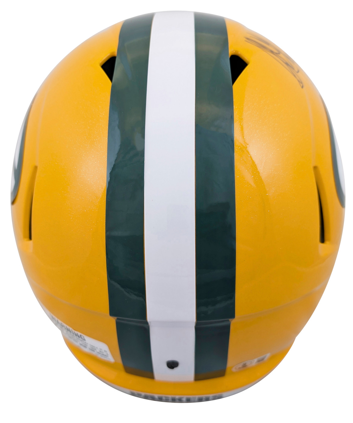 Packers Sterling Sharpe "HOF 25" Signed F/S Speed Rep Helmet W/ Case BAS Witness