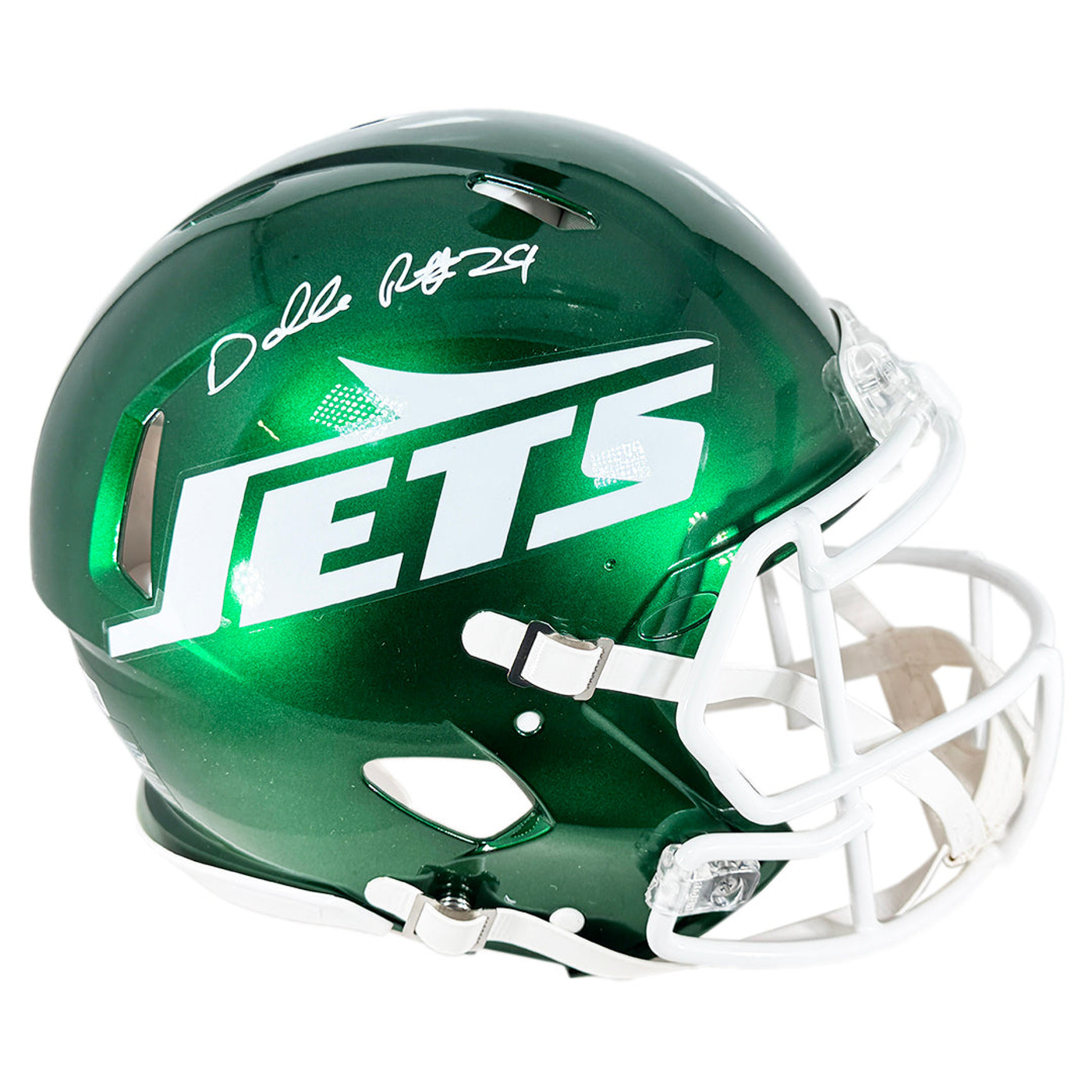 Darrelle Revis Signed New York Jets Authentic Speed Full-Size Football Helmet (Beckett)
